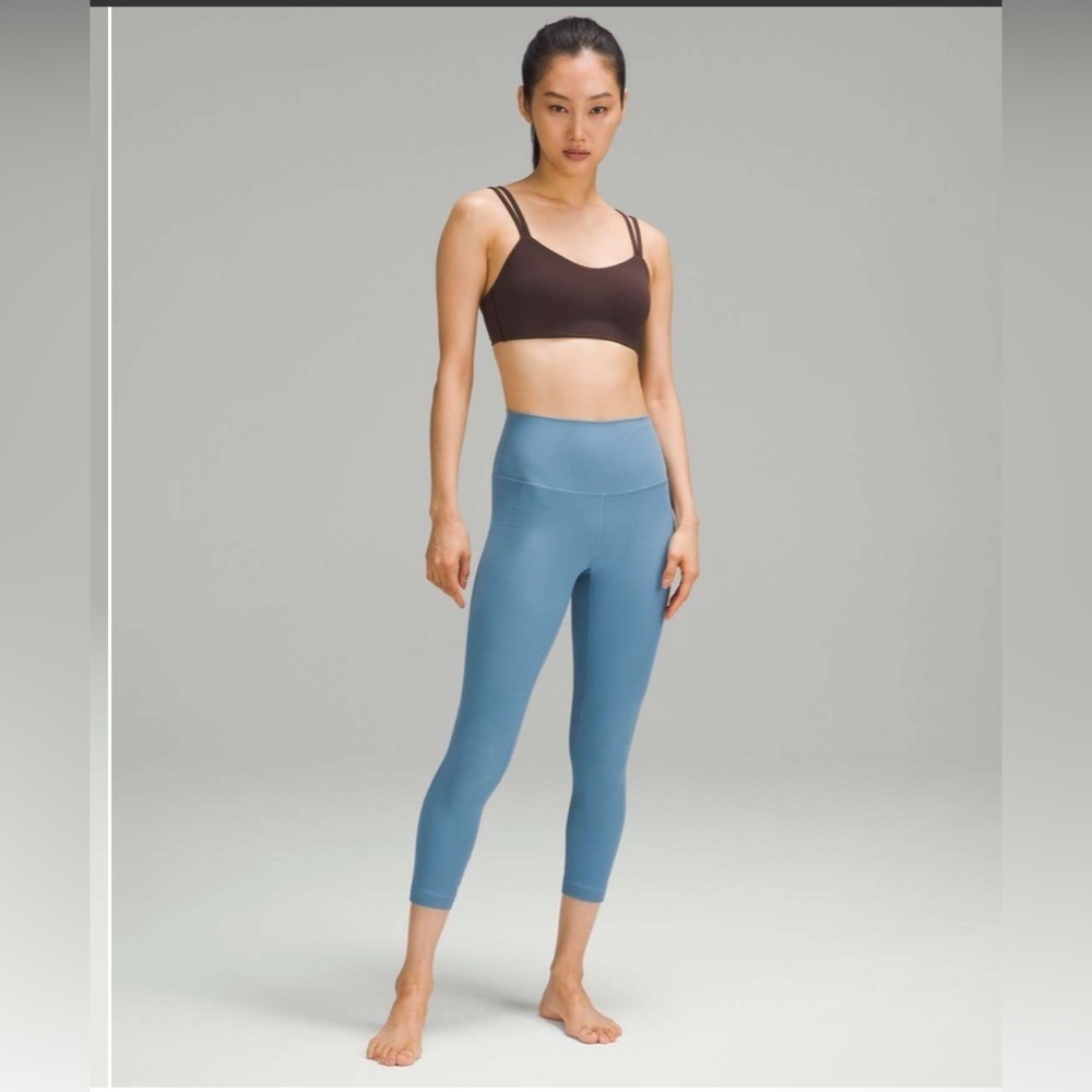 Lululemon Align Ribbed High-Rise Crop 23"-Utility Blue - Picture 2 of 7